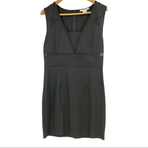 Glamorous Dress Large 9290 Black Scuba Mesh Cut - Picture 1 of 7